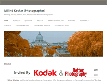 Tablet Screenshot of milindketkar.com
